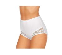 JADEA Slip Donna, Offerta 6 Pezzi, Art 06 Cotone Culotte Fianco Alto Vita Alta (6 Pezzi-Bianco, 4)