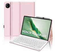 JADEMALL Custodia Tastiera per Honor Magic Pad 2 12.3", Italiana QWERTY Tastiera Bluetooth Magnetica Staccabile per Honor Magic Pad 2 12.3" 2024, Rosa