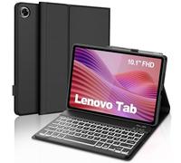 JADEMALL Custodia Tastiera per Lenovo Tab 10.1" 2025, Italiana QWERTY Tastiera Retroilluminata Bluetooth Wireless Magnetica per Lenovo Tab 10.1" 2025 TB-311FU, Nero