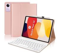JADEMALL Custodia Tastiera per Redmi Pad SE 11" 2023, Italiana QWERTY Tastiera Wireless Bluetooth Magnetica Staccabile per Xiaomi Redmi Pad SE 11 Pollici, Rosa