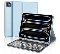 JADEMALL Tastiera Bluetooth per iPad, Samsung, Lenovo, Huawei, Xiaomi, Retroilluminata Tastiera Ricaricabile Ultra Sottile Bluetooth Compatibile IOS/Windows/Android, Layout Italiano QWERTY, Nero