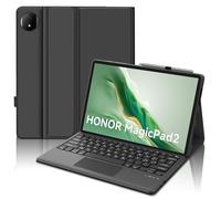 JADEMALL Tastiera con Trackpad per Honor Magic Pad 2 12.3" 2024, Custodia per Honor Magic Pad 2, Italiana QWERTY Tastiera Bluetooth con Touchpad per Tablet Honor Magic Pad 2 2024, Nero