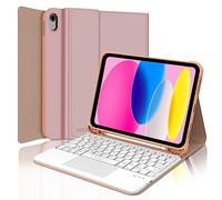 JADEMALL Tastiera con Trackpad per iPad A16 11/10 Generazione 2025/2022 - Italiano QWERTY Tastiera Bluetooth Magnetica Staccabile con Touchpad per iPad 10/11 Generazione 10,9/11 Pollici, Rosa