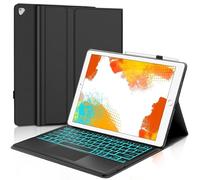 JADEMALL Tastiera con Trackpad per iPad Pro 12,9" 2017/2015 (1st / 2nd Gen), Italiana QWERTY Tastiera Retroilluminata Bluetooth Staccabile con Touchpad per iPad Pro 12.9" 2017/2015, Nero
