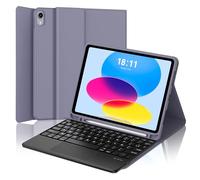 JADEMALL Tastiera iPad A16 11 Generazione 2025/10 Generazione 10.9" 2022, Italiano QWERTY Tastiera Bluetooth Magnetica Staccabile con Touchpad per iPad 10 10,9"/11" A16 2025, Viola
