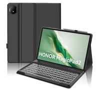 JADEMALL Tastiera per Honor Magic Pad 2 12.3", Custodia Tastiera per Honor Magic Pad 2, Italiana QWERTY Tastiera Retroilluminata Bluetooth per Tablet Honor Magic Pad 2 12.3", Nero