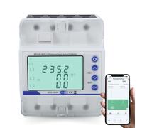 Jadeshay Contatore Energia Elettrica Trifase a 4 Fili 380V 100A Contatore Elettrico Digitale per Sistemi di Misurazione della Potenza e Fotovoltaico con Protezione da Sovratensione e Sottotensione