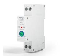 Jadeshay Interruttore Automatico Intelligente, Interruttore orario WiFi 1P 63A Interruttore Intelligente con Telecomando for casa Intelligente(Yellow)