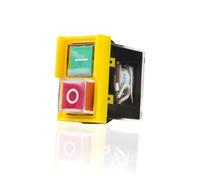 Jadeshay Interruttore di Sicurezza Elettromagnetica KJD6 5E4 ON/OFF, Pulsante Impermeabile di Arresto di Emergenza AC 250V 6A