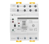Jadeshay Interruttore di Trasferimento Automatico a Doppia Alimentazione 220V 63A ATS Ininterrotta Alimentazione Commutatore con Indicatore di Stato per Domestico,Elettricità Municipale e Generatore