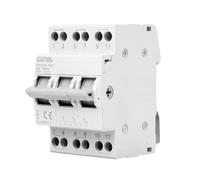 Jadeshay Interruttore di Trasferimento Manuale 3P 63A 240V Commutatore 3 Posizioni Dual Power Transfer Switch Montaggio su Guida Din da 35 mm