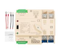 Jadeshay Interuptore di Transferencia Automatico a Doppia Alimentazione,ATS Interruttore di Trasferimento Automatico 220V 63A Interruttore Elettrico Domestico per Elettricità Municipale y Generatore