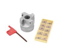 Jadeshay Lama CNC,10 Pezzi Inserti per Tornitura in Metallo Duro CNC Lama APMT1604 Utensile per Tornio,Lavorazione di Acciaio Ordinario e Acciaio Inossidabile con Scatola