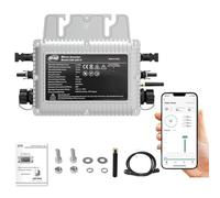 Jadeshay Microinverter 800W IP65 MPPT Inverter Fotovoltaico Grid Tie Inverter DC 20V-60V a AC 220V-230V con Sistema di Monitoraggio WiFi Integrato per Pannelli Fotovoltaici da Balcone