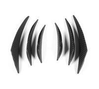 Jadeshay Paraurti per auto, spoiler anteriore, divisore per labbro, divisore per canard splitter, diffusore valence spoiler lip, nero, fibra di carbonio, PVC, anteriore e posteriore, autoadesivo, 6