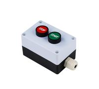 Jadeshay Pulsantiera di Avvio e Arresto Stop Interruttore Momentaneo Rosso Verde per Controllo Motore 380V 10A