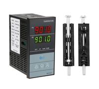 Jadeshay Regolatore di Temperatura,Termoregolatore -199 ~ 1300℃ PID Digitale Termostato Relè Sensore a Termocoppia Tipo K Sensore Ingresso SSR Uscita con Display Digitale