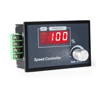 Jadeshay Regolatore di velocità DC Regolabile Controllo velocità Motore PWM DC 6-60V 30A Regolazione Continua della velocità Regolatore di Tensione Display Digitale con Pulsante Rotante