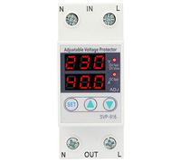 Jadeshay Stabilizzatore di Tensione,Dispositivo di Protezione da Sovratensione Sottotensione Regolabile Monofase Protezione Sovracorrente Relè di Ripristino Automatico con Display LCD AC230V 63A