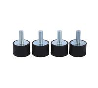 Jadeshay Supporti in Gomma,4 Pezzi M8x23 Isolatore Antivibrante Gomma Ammortizzatore Assorbitore con Bullone Filettato Silent Block Bobine per Barche e Auto VD30 * 20 Silentblock