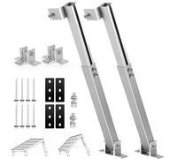 Jadeshay Supporto per Pannello Solare, Angolo Regolabile da 15° a 30°, 2 Set Supporto per Pannello Solare,Supporta Pannelli Solari Montaggio su Tetto Inclinato,per Tetto Piano, Parete, Barca, Camper