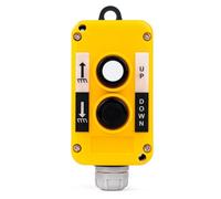 Jadeshay Telecomando della Gru Paranco Elettrico COP Interruttore a Pulsante Sospeso Controllo Auto-ripristino 2NO Elevato Isolamento per Gru e Montacarichi Elettrico AC 240V/3A IP65