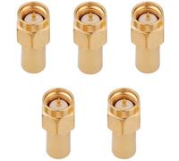 Jadeshay Terminale Coassiale,5 Pezzi Connettore Coassiale Terminazione 50 Ohm 2W Adattatore per Connettore RF da SMA Maschio per Test di Misurazioni Sistema GPS Componenti Elettrici e Strumenti