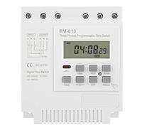 Jadeshay Timer Digitale,Interruttore Orario Trifase Relè Temporizzatore Programmabile Regolatore Controllo Timer di Alimentazione Interruttore Display LCD per Industriale e Domestico 380V 16A