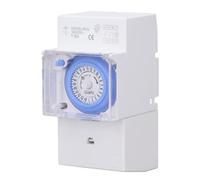 Jadeshay Timer per Pompa Piscin Timer Meccanico da 24 Ore Impermeabile Temporizzatore Programmabile Interruttore Orario Giornaliero 24 Ore per Esterno