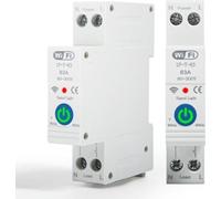 Jadeshay Tuya Wlan Switch DIN Rail Timer Smart Meter 1p 63A 230 VAC WiFI Intelligent Conductor Switch Elettricità Lingua di controllo (01)