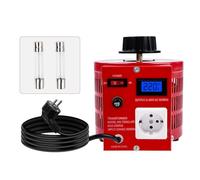 Jadeshay Variac Monofase 2000VA Trasformatore Variabile AC Regolatore di Tensione 220VAC Ingresso 0-300V Uscita con 2 Fusibili per Controllo di Temperatura, Regolare di velocità, Dimming