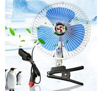 Jadeshay Ventilatore per Auto, Mini Ventilatore Oscillante di Raffreddamento a Clip per Auto per Cruscotto per Camion 12V 25W Portatile Ventilatore Auto