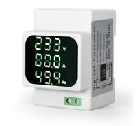 Jadeshay Voltmetro Amperometro, Display Digitale AC Amperometro Digitale Misuratore di Frequenza Voltmetro AC50-500V Guida Din Casa Misuratore Multifunzione