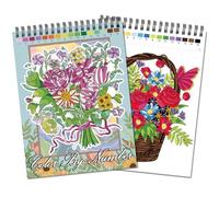 Jadeso Libro da Colorare per Adulti, 30 Motivi e Disegni Floreali Originali, Libri da colorare per adulti, con pagine perforate in formato A4