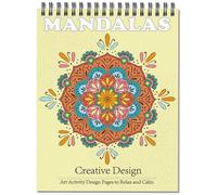 Jadeso Libro da colorare per adulti, Mandala, formato A4, 30 splendidi motivi con mandala, libro da colorare per adulti