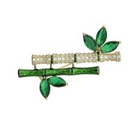 JADEWaa Elegante spilla a forma di nodo in bambù realizzata in robusta lega Zines per stili unici e abiti eleganti e sofisticati