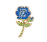 JADEWaa Elegante spilla a forma di rosa, accessorio elegante floreale per abiti da sposa e regali di compleanno, 1.8*3cm, Metallo