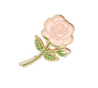 JADEWaa Elegante spilla a forma di rosa, accessorio elegante floreale per abiti da sposa e regali di compleanno, 1.8*3cm, Metallo