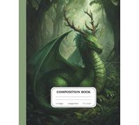 Jadewood Dragon Writing Notebook | College Ruled Fantasy Composition Book | Botanical Dragon Journal | Nature Gift: Designed to support creativity with balance and depth
