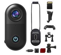 Jadfezy 2.7K Body Cam Magnetica Telecamera Portatile 35g Mini Action Cam | Indossabile BodyCam Con Scheda di Memoria e Set Accessori, Telecamera Moto Pov Camera Perfetta per Outdoor Ciclismo, Vlogging