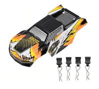 Jadpes Kit di Aggiornamento Guscio per Auto RC in Scala 1/16 Design Elegante Graffiti per SCY16101 SCY16102 Camion 4WD Ad Alta velocità Materiale PC Leggero e Durevole (ORANGE)