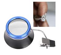 Jadpes Lente d'Ingrandimento Gioielli Lente d'Ingrandimento, Lente d'Ingrandimento Clip-on Portatile Lente d'Ingrandimento orologiaio Strumento di Riparazione Orologio Gioielli(2