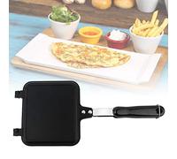 Jadpes Padella Antiaderente, nini a Doppia Faccia Pan Padella Antiaderente a Doppia Faccia Waffle Maker Colazione Torta Toast Panini Snack Grill Panini Doppio Lato Flip con Manic