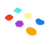 Jadpes Pietre della Calma Sensoriali, Texture Uniche per il Relax (Colore | 6 pezzi, silicone lavabile, migliora la concentrazione, promuove le capacità motorie, adatto per l\'aula, sicuro e facile