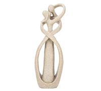 Jadpes Statua di arenaria, Statua di Amante Che bacia arenaria Scolpito Arte di arenaria Fatta a Mano Figurine Decorazione Artigianale Designer Love Life Kiss Lovers Coppia