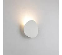 Jadssox Applique da parete per esterni minimalista Applique da parete per esterni rotonda piatta, lampada da parete impermeabile IP65 apparecchio di illuminazione per portico nero/bianco, luci di lava