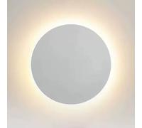 Jadssox Applique da parete rotonda a LED con controllo touch, lampada da parete nordica con interruttore, applique da parete minimaliste a forma di luna, apparecchio di illuminazione arredamento per l