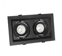 Jadssox Faretto da Incasso a LED Quadrato da soffitto, Rotazione a 45°, Montaggio a Filo, faretti da soffitto inclinati direzionali, lampade d'accento per Soggiorno, Camera da Letto, corridoio