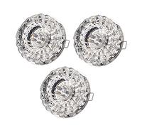 Jadssox Faretto da incasso in cristallo con illuminazione a LED, faretto da incasso 3W con apertura di 5-9 cm, faretti da soffitto per decorazioni per la casa per corridoio, ingresso, soggiorno, camer