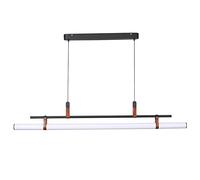 Jadssox Lampadario a LED da 45,27 "Lampada a sospensione a LED Apparecchio di illuminazione lineare per isola da cucina, Lampade a sospensione a tubo a sospensione minimalista da 46 W per sala da pran